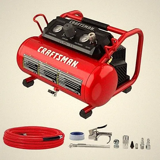Air Compressor, 2 Gallon Portable Air Compressor 1/3HP Max With Accessories